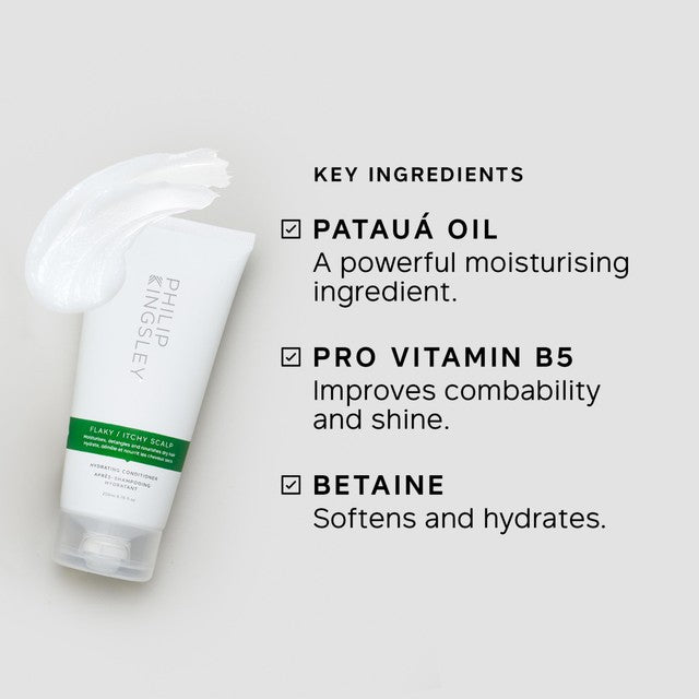 Philip Kingsley Flaky/Itchy Scalp Hydrating Conditioner 200ml, imported from the UK