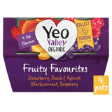 Yeo Valley organic fruity favourites yogurts assorted flavours 4x110g (British brand)