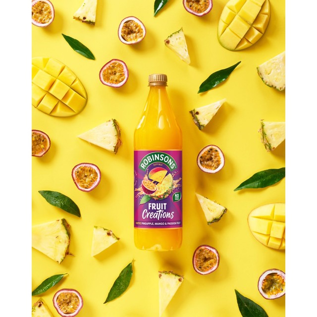 Robinsons pineapple mango passionfruit squash concentrate 1L, imported from the UK