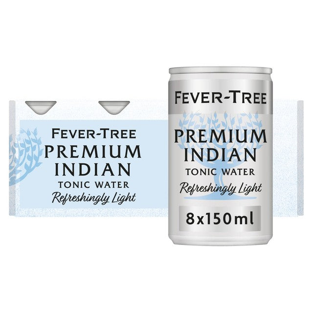 Fever-Tree light Indian tonic water 8 x 150ml cans - British product