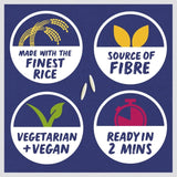 Tilda microwave sticky medium grain rice 250g (British brand)