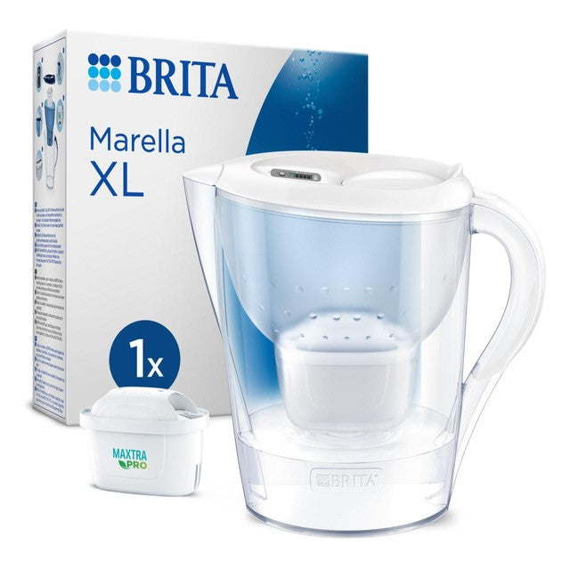 Brita Marella XL White MX PRO water filter jug - British product