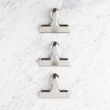 Taylor's Eye Witness stainless steel medium bag clips 3 pack (British brand)