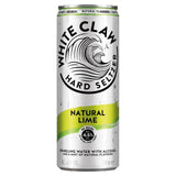 White Claw hard seltzer Natural Lime 330ml, imported from the UK
