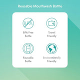 Ordo mouthwash bundle with concentrate and reusable bottle, imported from the UK