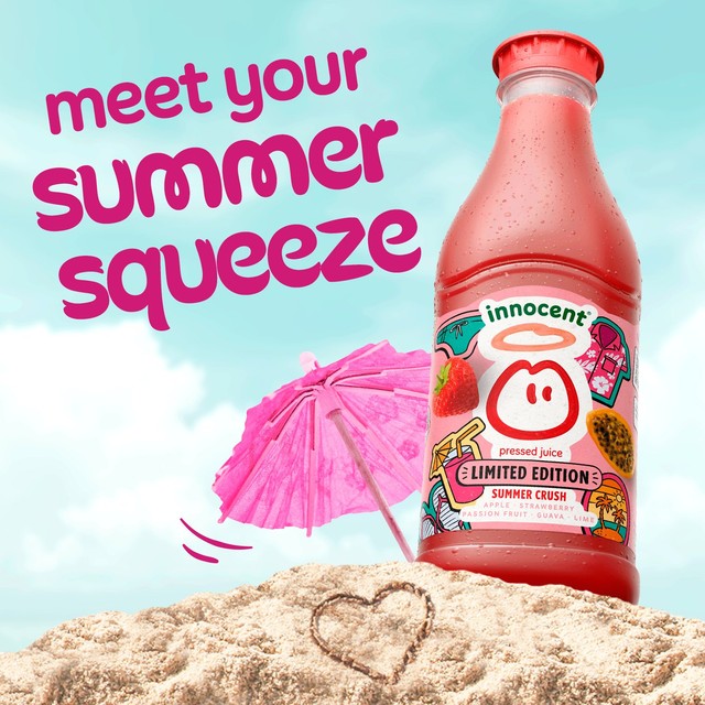 Innocent Summer Crush juice 900ml strawberry lime guava (British brand)
