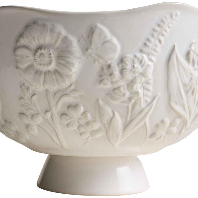 M&S Spring Meadow stoneware serving bowl cream, imported from the UK