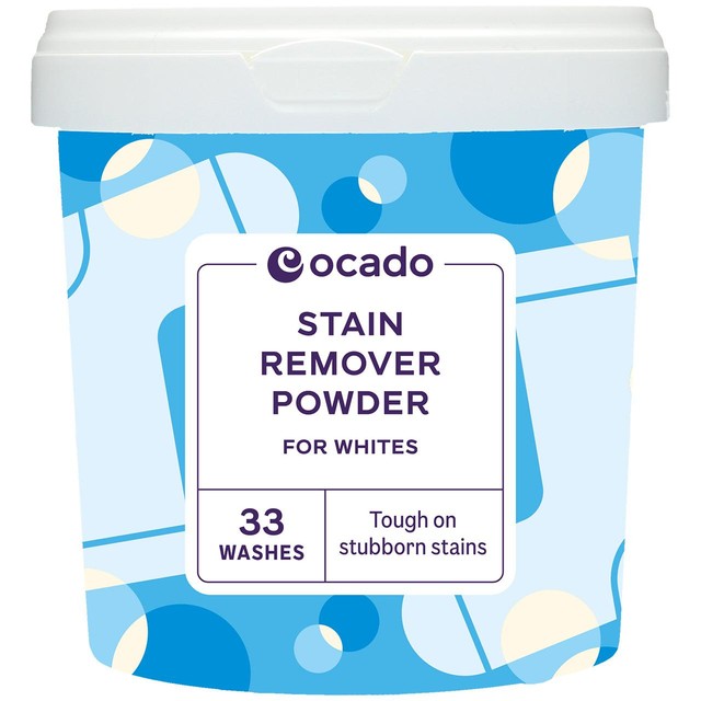 Ocado stain remover powder for whites 1kg, imported from the UK