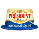 President butter with sea salt crystals 250g, imported from the UK