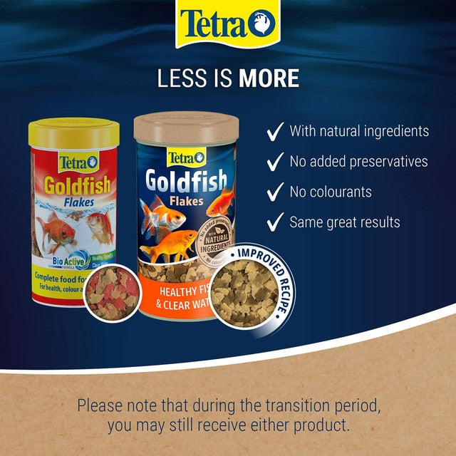 Tetra goldfish food flakes 20g (British brand)