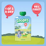 Goodies Bluey fruit smoothie apple banana multipack, UK version