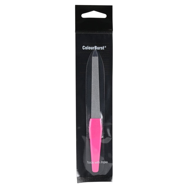 Colourburst metal nail file, imported from the UK