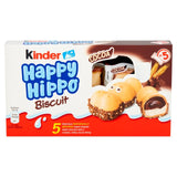 Kinder milk & cocoa cream biscuits happy hippo 103.5g, UK version