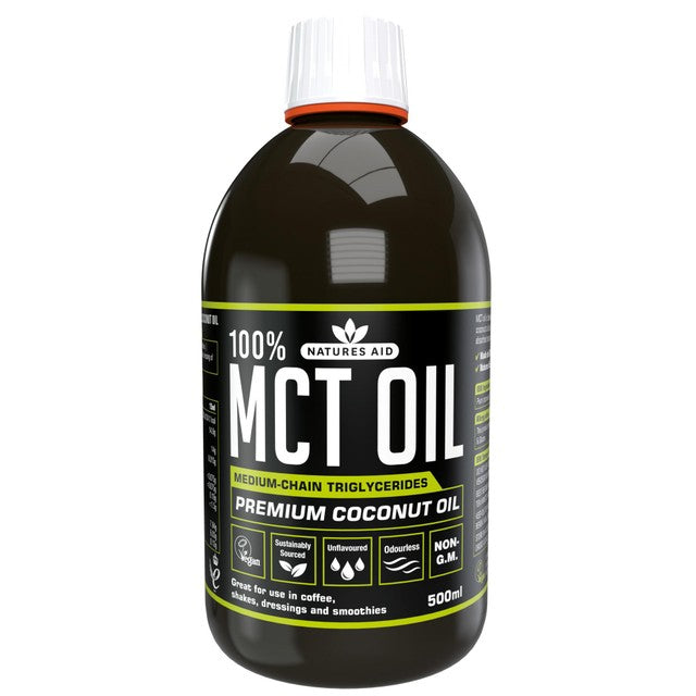 Natures Aid MCT oil 500ml, imported from the UK