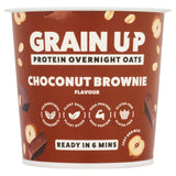 Grain Up Overnight Oats Choconut Brownie Flavour pot, imported from the UK