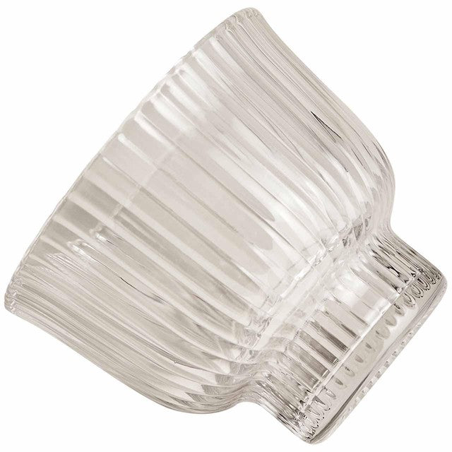 M&S ribbed glass dessert bowl, imported from the UK