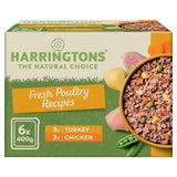 Harringtons mixed poultry wet dog food 6 x 400g trays, UK version