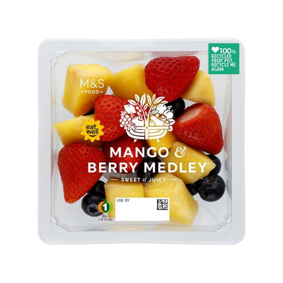M&S Mango und Beeren-Mischung Frische Fruchtportion 250g