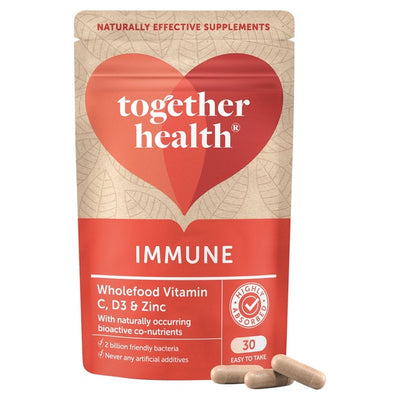 M&S Together Health Immune Vitamin C, D3 & Zinc Immune Defence Supplement 30 Capsules- Buy online at McGrocer
