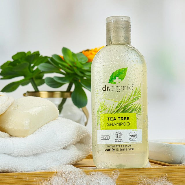 Dr Organic tea tree shampoo 265ml - British product