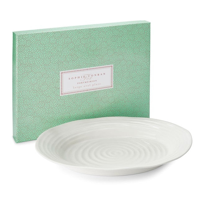 Sophie Conran white porcelain oval plate 42cm (British brand)