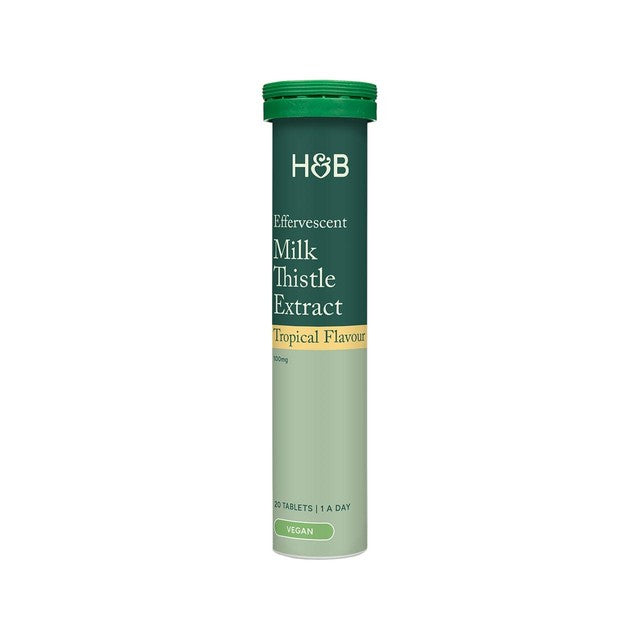 Holland & Barrett Milk Thistle Extract 100mg Tropical effervescent tablets, UK version