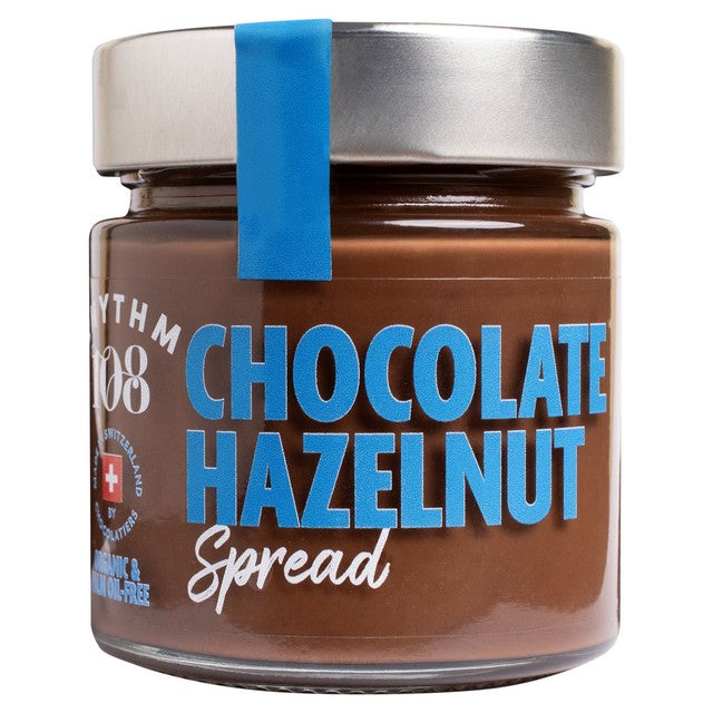 Rhythm 108 Hazelnut Praline Spread 250g, imported from the UK
