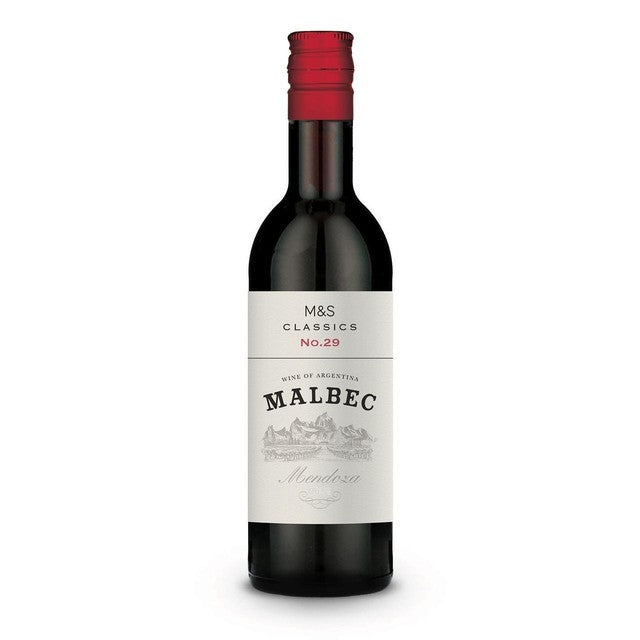 M&S Classics Malbec red wine 250ml, imported from the UK