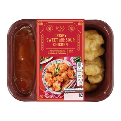 M&S Søt og Sur Kylling Panert Kyllingbryst 420g Ferdigrett