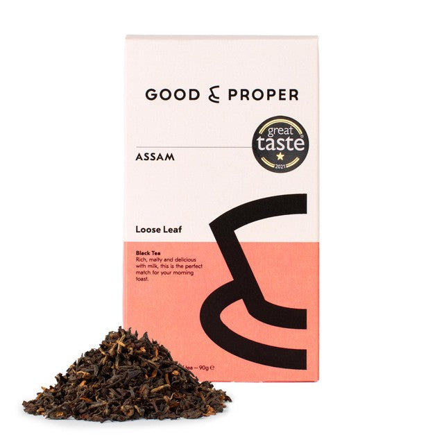 Good & Proper Tea Assam loose leaf tea 90g, UK version