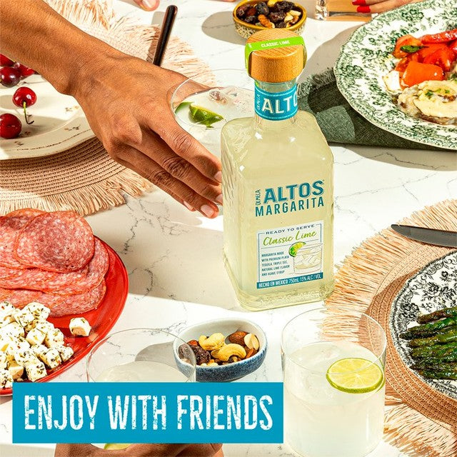 Olmeca Altos Tequila Ready to Serve Margarita premixed cocktail 75cl, imported from the UK