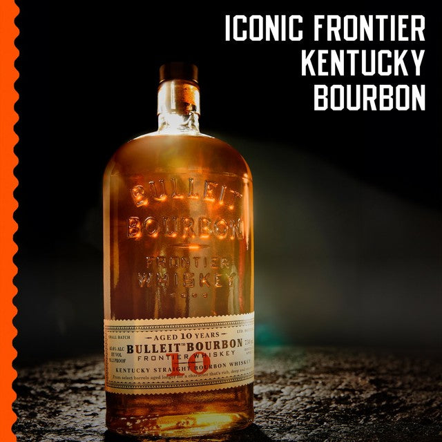 Bulleit 10 year old bourbon bottle - British product