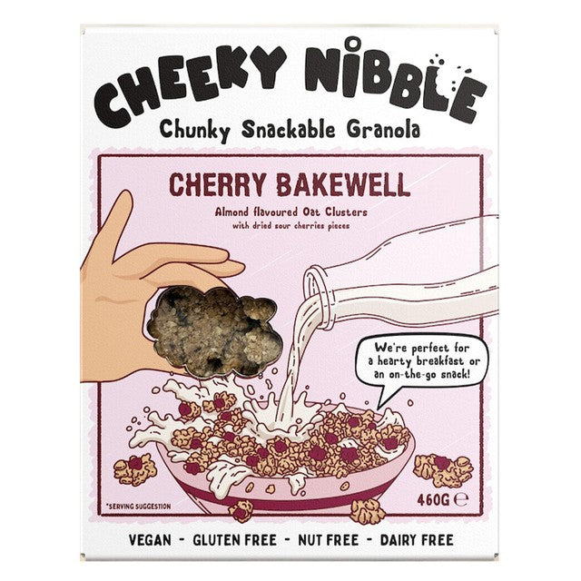 Cheeky Nibble Cherry Bakewell Granola 460g - British product