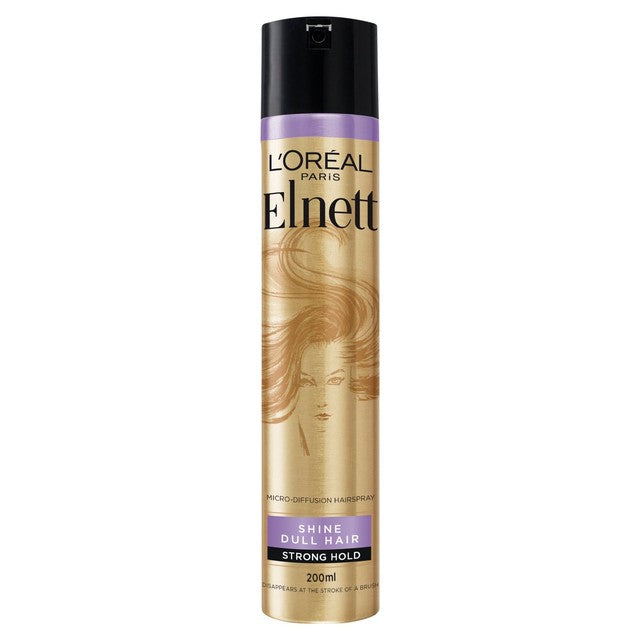 L'Oreal Paris Elnett hairspray shine dull hair strong hold, UK version