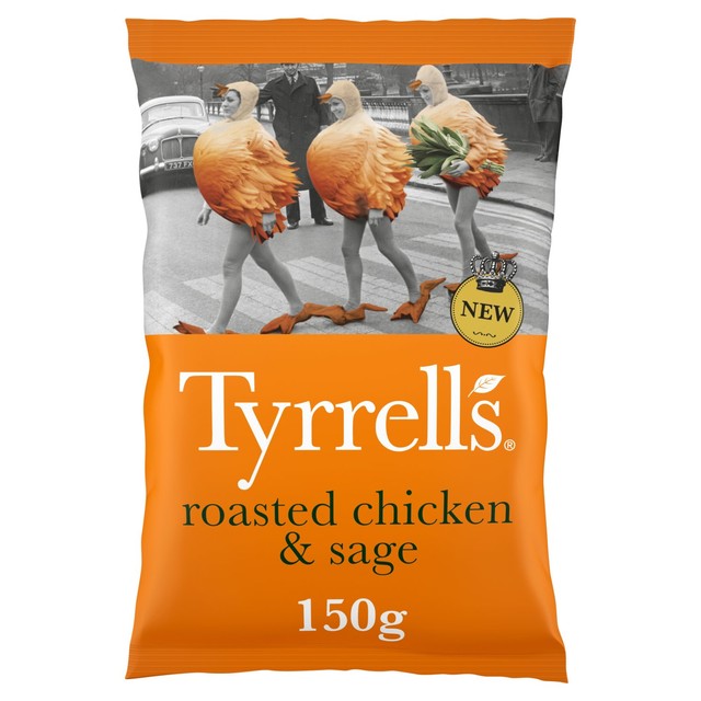 Tyrrell's Roasted Chicken & Sage Potato Crisps 150g (British brand)