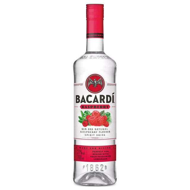 Bacardi raspberry rum 70cl - British product