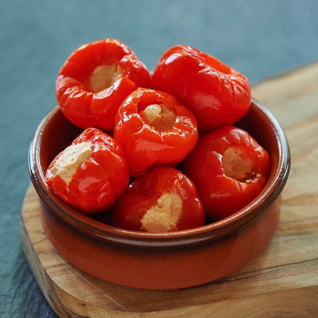 Unearthed stuffed cherry peppers cream cheese paprika 125g (British brand)