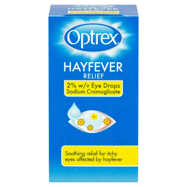 Optrex Hayfever Relief eye drops 10ml, UK version