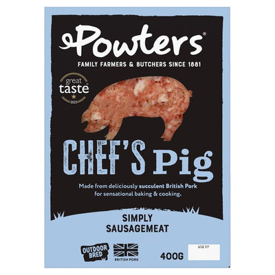 M&S Powter's British Outdoor Bred Pork Sausagemeat 400g- Buy online at McGrocer