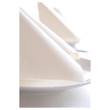 Duni white luxury compostable large paper napkins 12 pack (British brand)
