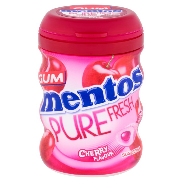 Mentos Pure Fresh Cherry sugar free chewing gum 70g, imported from the UK