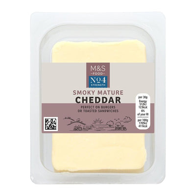 M&S M&S Smoky Mature Cheddar Cheese 200g- Buy online at McGrocer