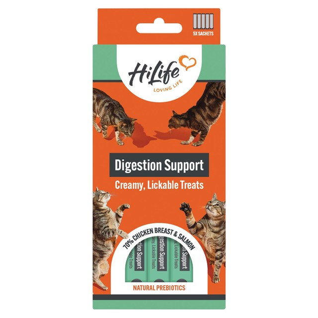 HiLife cat digestive licks treat, UK version