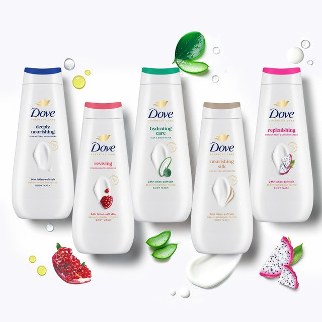 Dove Nourishing Silk body wash, UK version