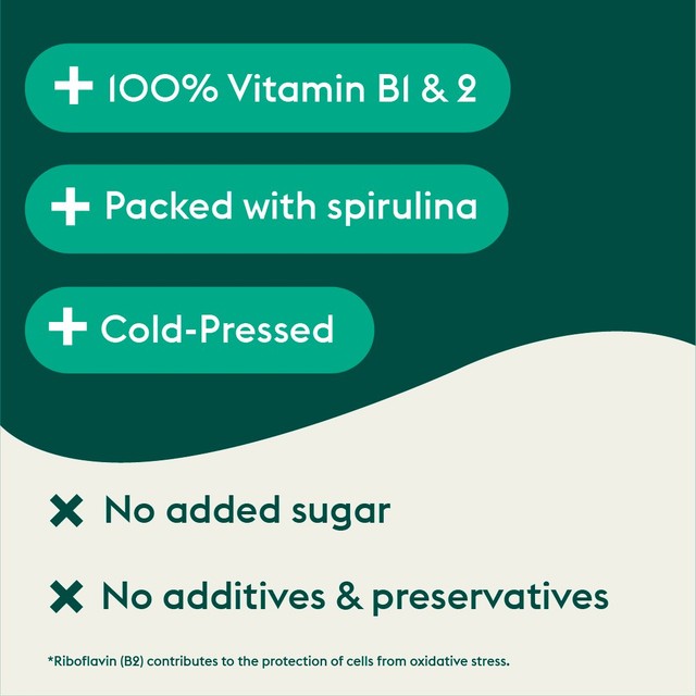 Shot détox pomme et spiruline Plenish 60 ml, importé du Royaume-Uni