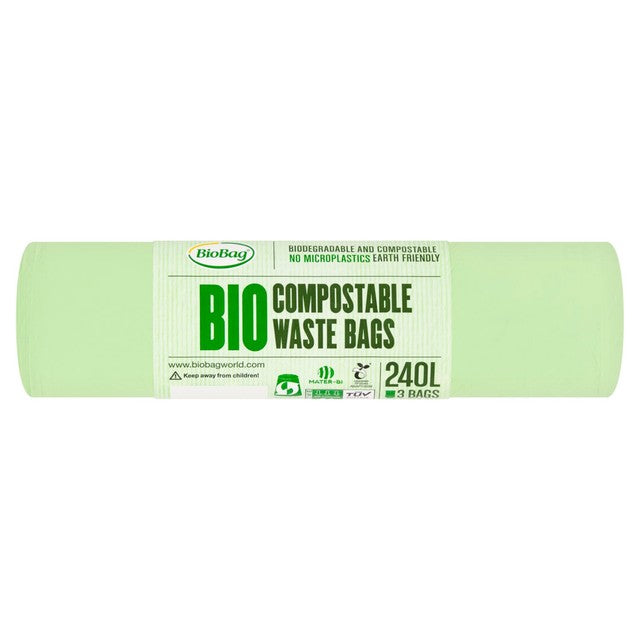 BioBag compostable wheelie bin liners 240L, UK version