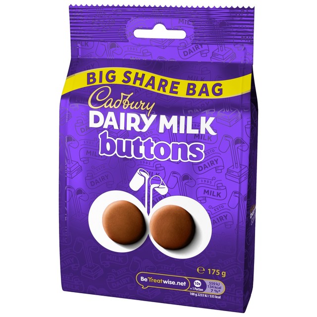 Cadbury Dairy Milk Buttons chocolate 175g - British product