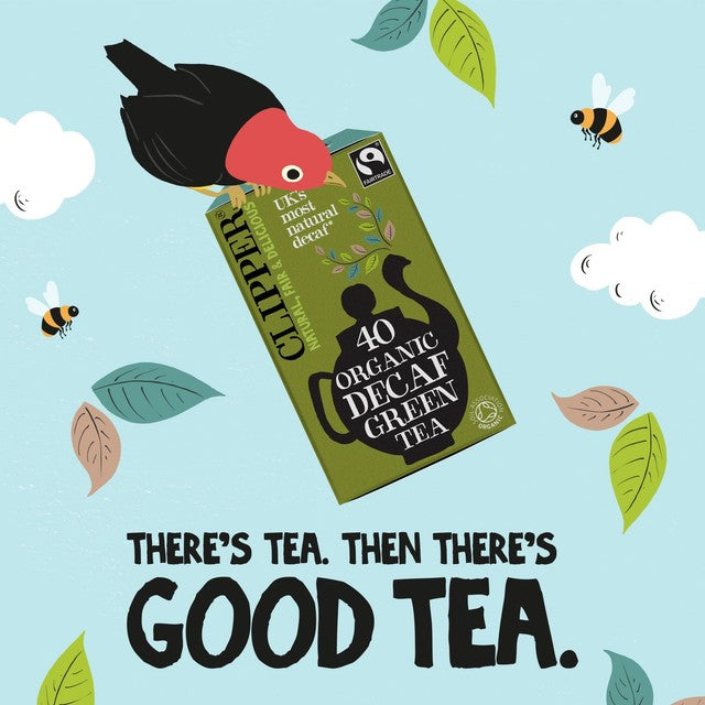 Clipper Organic Decaffeinated Green Tea Bags 40 - British product