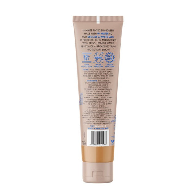 Skinnies Sheer Glow Tinted Sunscreen Medium 50ml (British brand)