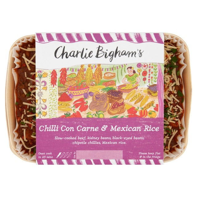Charlie Bigham's Chilli Con Carne & Mexican Rice 840g - British product